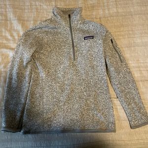 Grey Patagonia quarter zip